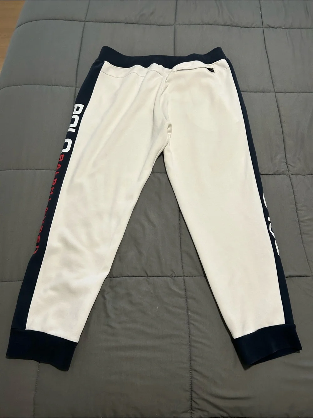 Men’s Polo Ralph Lauren Contrast Double Knit Tech Spell Out Joggers. Sz XL